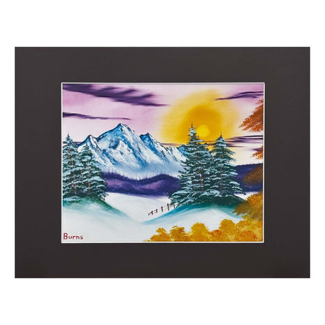 #17-7 Mountain Pines 11x14 black matte - 8x10 print
