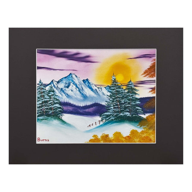 #17-7 Mountain Pines 11x14 black matte - 8x10 print