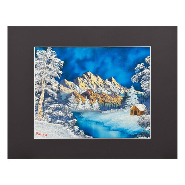 #104-4 Mountain Seclusion 11x14 black matte - 8x10 print
