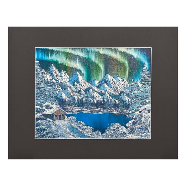#156-9 Northern Lights 11x14 black matte - 8x10 print