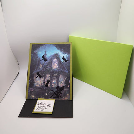 Fairy Easel Card Fairy w/Dragoonflies