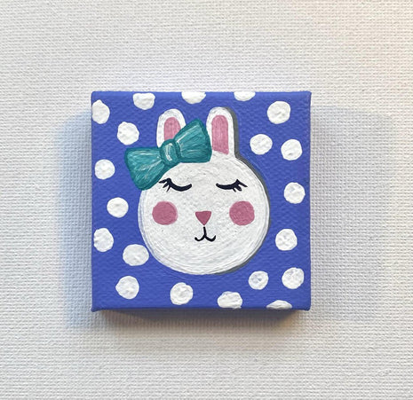 Purple Bunny Magnet