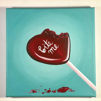 Bite Me Lollipop Painting