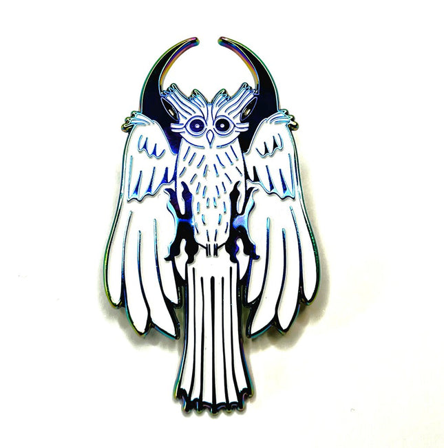 Owl Moon Enamel Pin