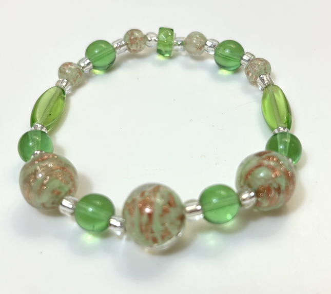 Venetian Glass Bracelet - Green