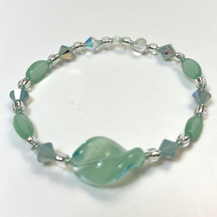 Venetian Glass Bracelet - Mint Green