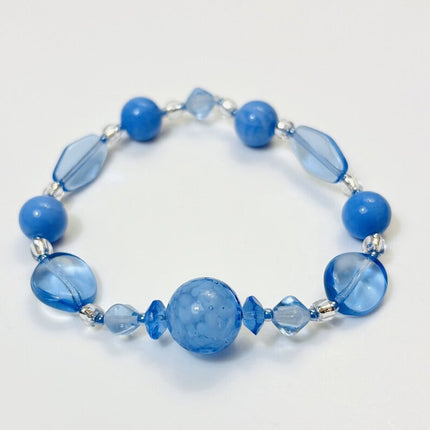 Venetian Glass Bracelet - Sapphire