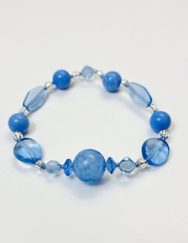 Venetian Glass Bracelet - Sapphire