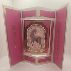 Center Pop Out Card/Unicorn - view 2