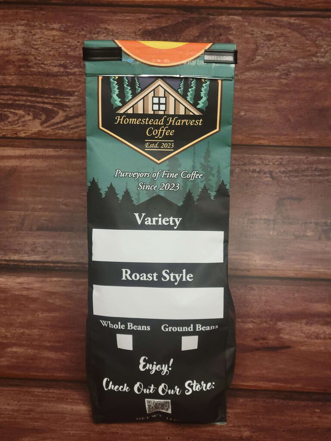 Peruvian Whole Bean Coffee (Homestead Harvest Coffee, 12 Oz Bags, Medium Roast)