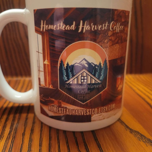 Homestead Harvest Coffee Branded Coffee Mug 12 oz