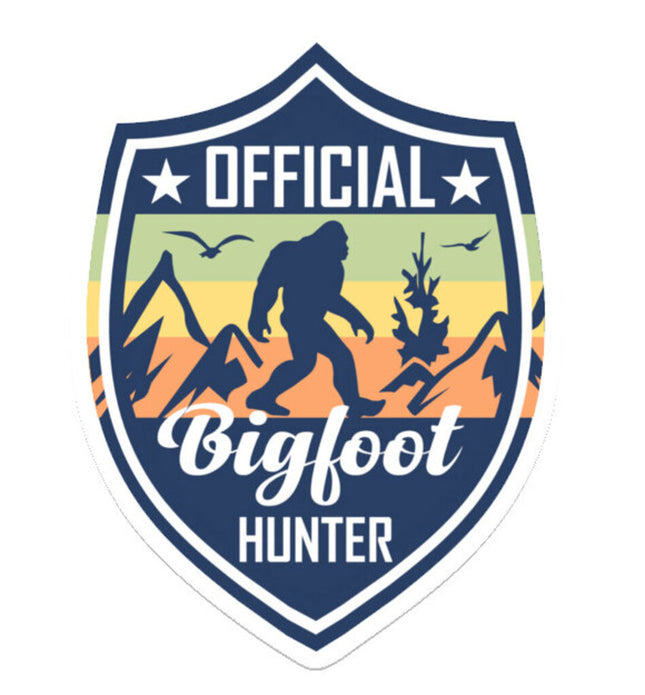 Official Bigfoot Hunter Badge Sticker