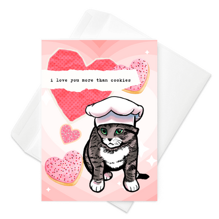 X Seasonal Greeting Card - Cookie Valentine