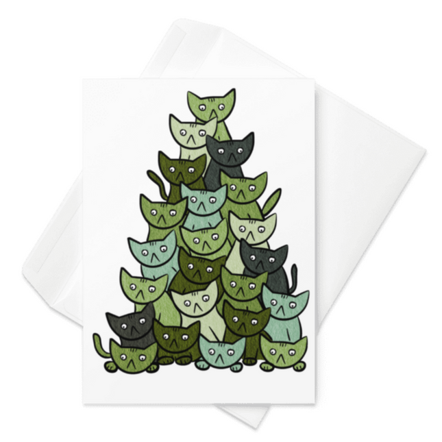 HOLIDAY - Card - Cat Tree