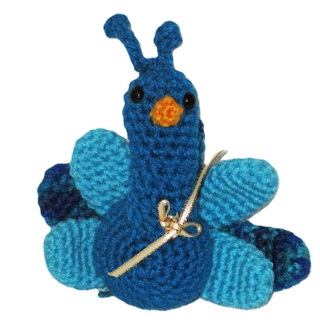 Paul Peacock Crochet Stuffed Animal