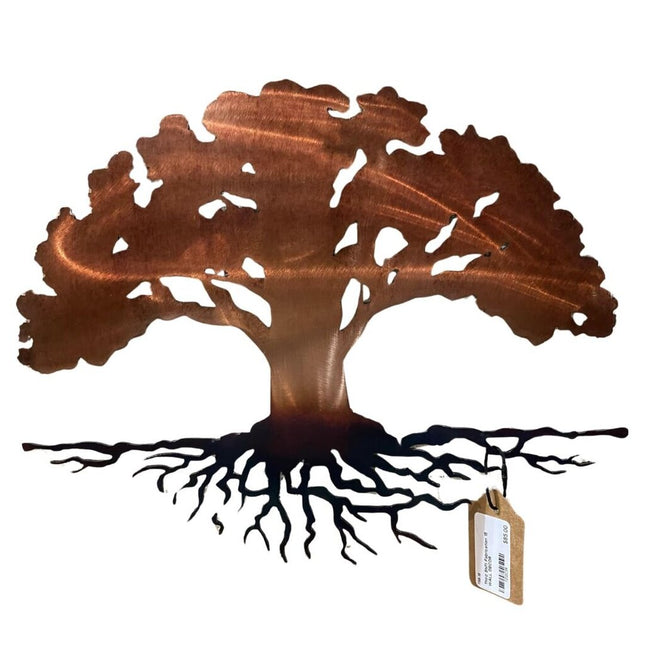 Tree of Life with roots Metal Wall Art
