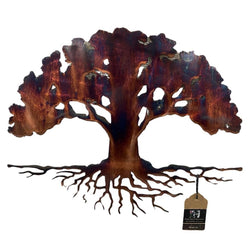 Tree of Life with roots Metal Wall Art - view 2