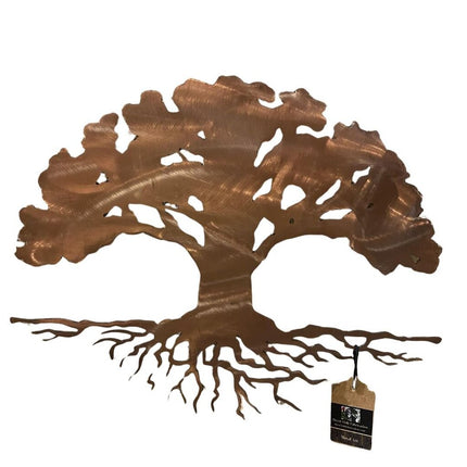 Tree of Life with roots Metal Wall Art