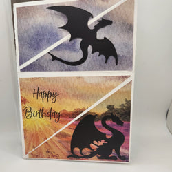 Double Easel Card/Dragons - view 1