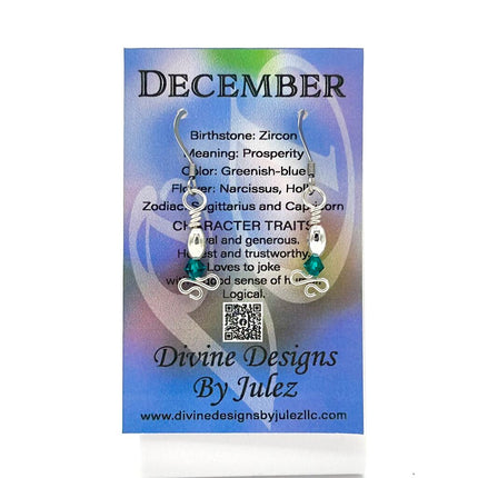 Birthstone Earrings - 12 December