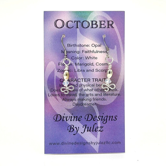 Birthstone Earrings - 10 October