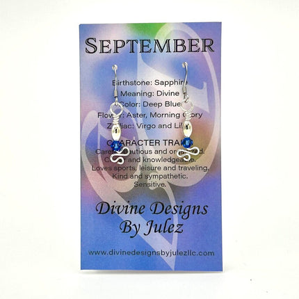 Birthstone Earrings - 09 September