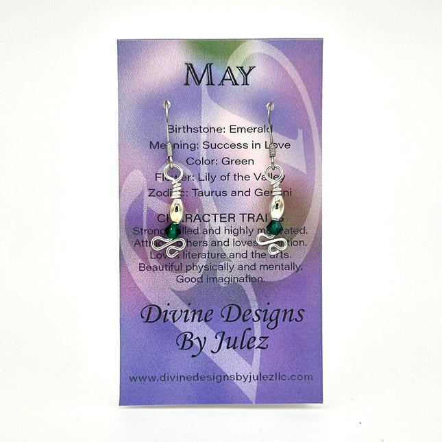 Birthstone Earrings - 05 May