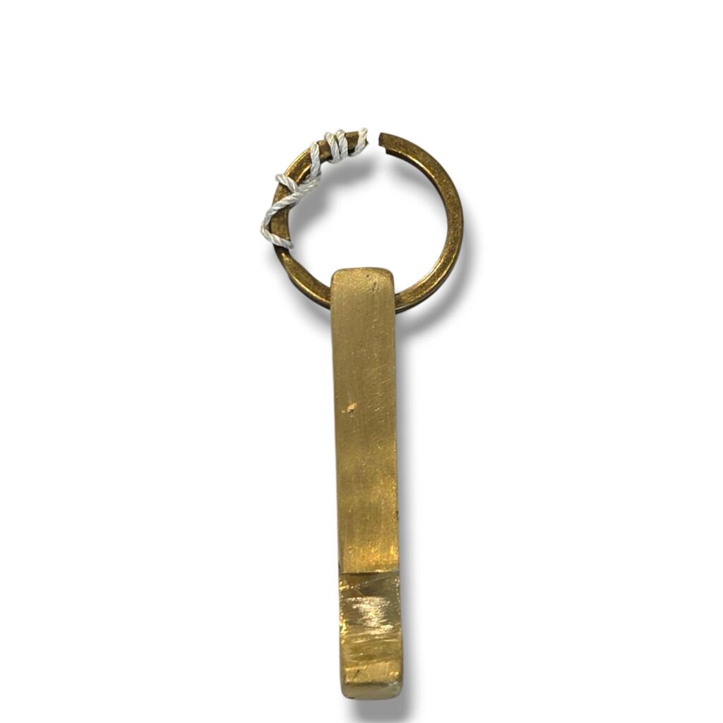 Recycled Brass Bottle Opener Keychain