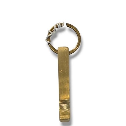 Recycled Brass Bottle Opener Keychain