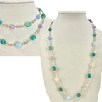 purple, green, blue, yellow