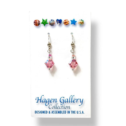 Swarovski Pearl Earrings - peach