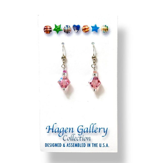 Swarovski Pearl Earrings - peach
