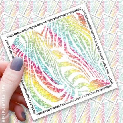 Sticker - Ehlers Danlos Zebra 3/$10