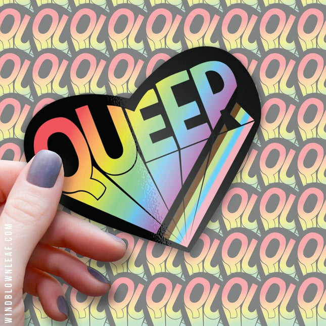 Sticker - Queer Heart 3/$10