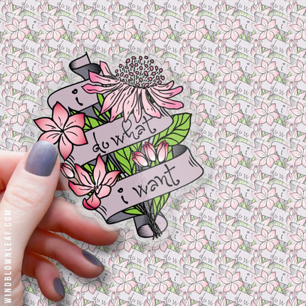 Sticker - I Do What I Want 3/$10