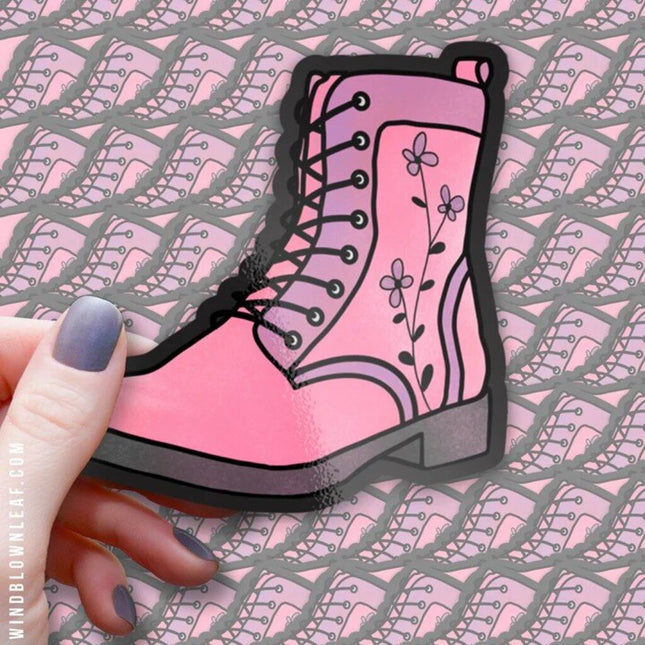 Sticker - Stompy Pink Boot 3/$10