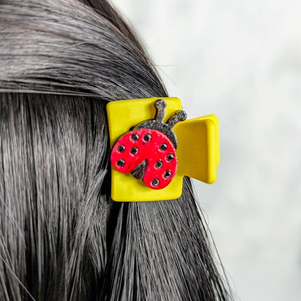 Mini Hair Claw - Ladybug