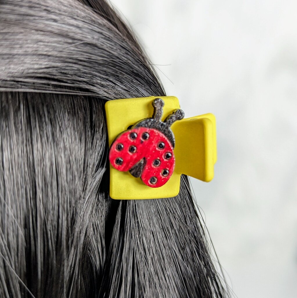 Mini Hair Claw - Ladybug