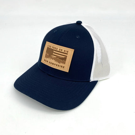 NH Flag Leather Patch Hat