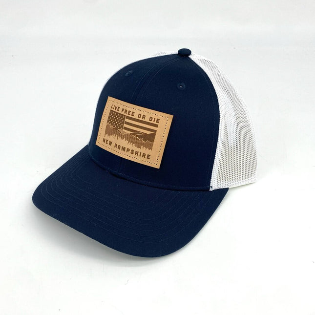 NH Flag Leather Patch Hat