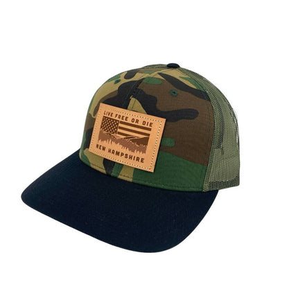 NH Flag Leather Patch Hat
