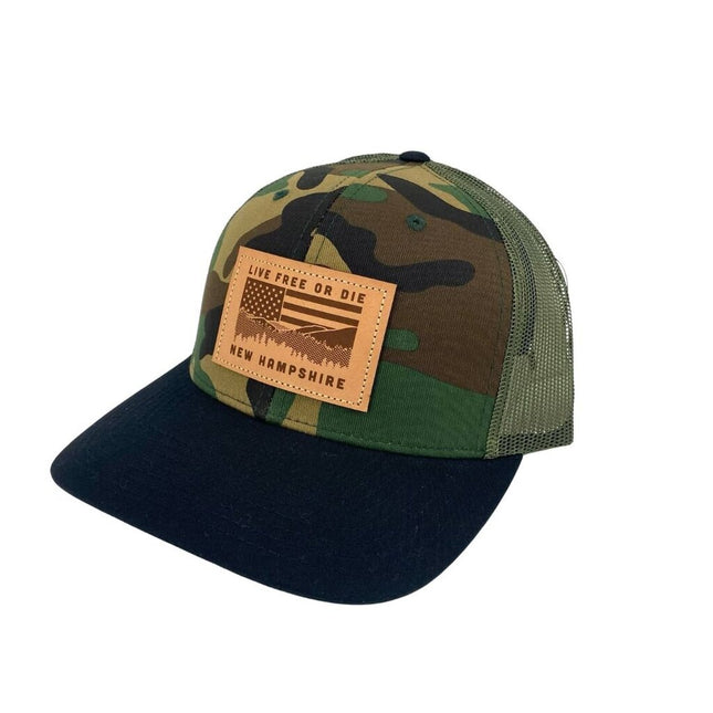 NH Flag Leather Patch Hat