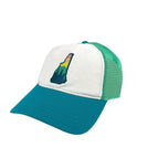 White/Teal/Mint Mesh