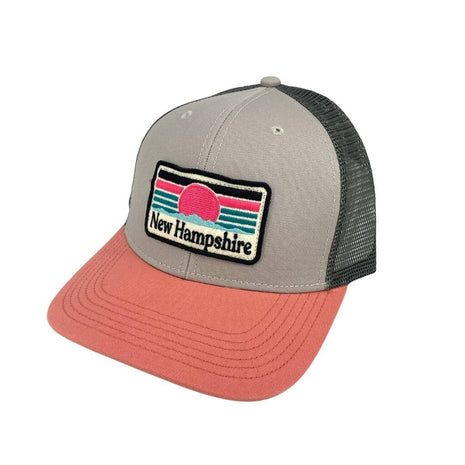 NH Sunset- Salmon/Dark Grey Trucker Hat
