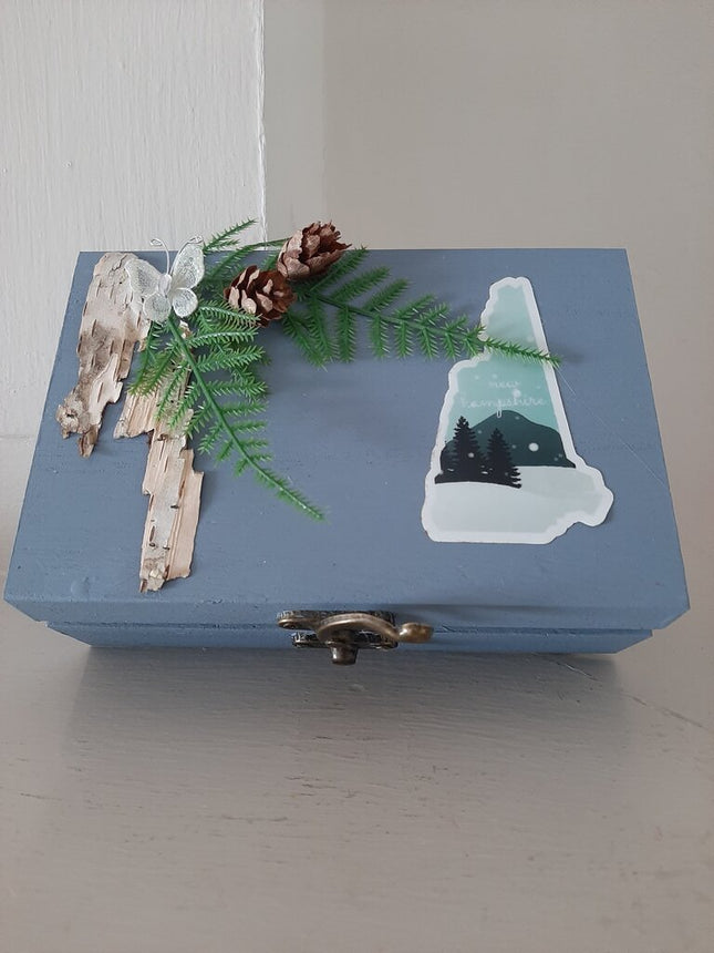 531-blue trinket box