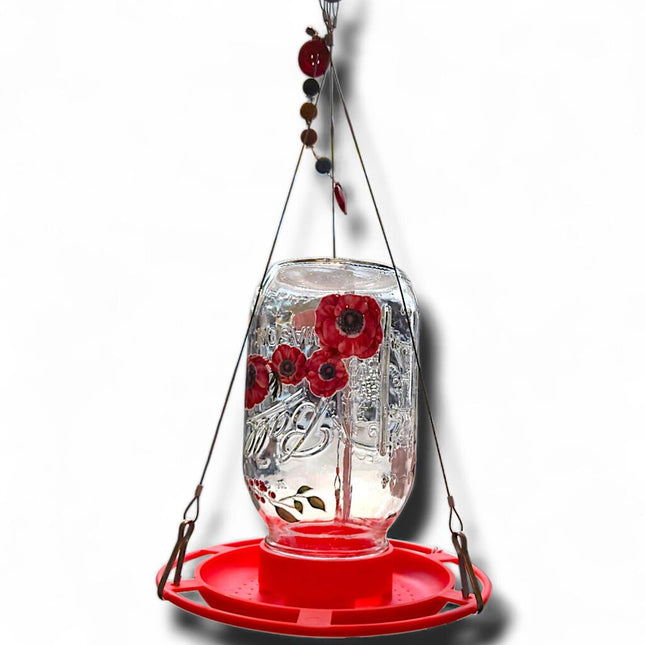 24.50 red bird feeder