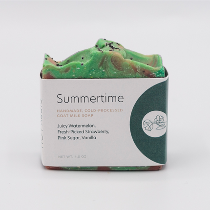 Summertime Goat Milk Soap Bar