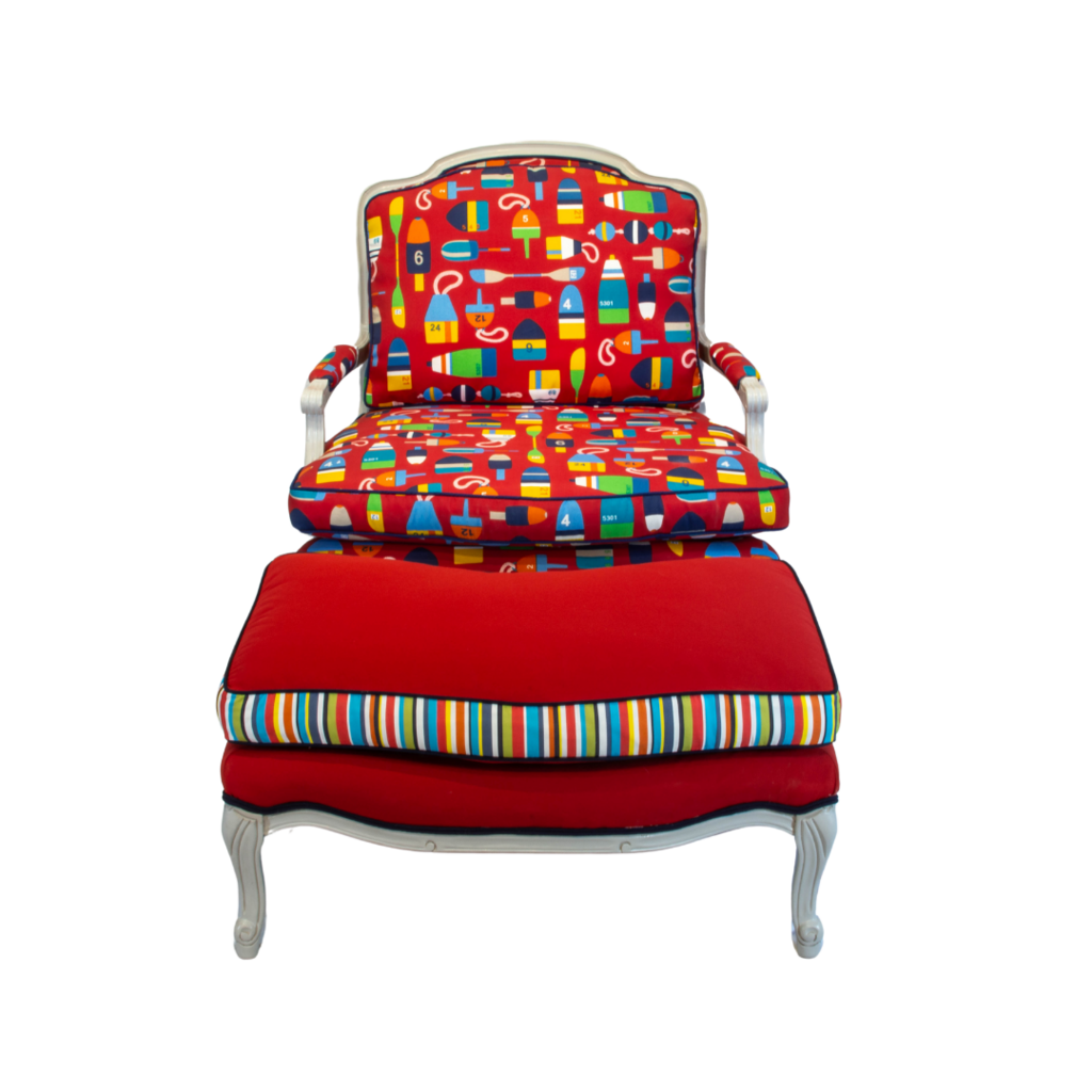 Buoy chair & ottoman set