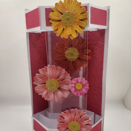 Hexagonal Pop Out Card/Flower Spray