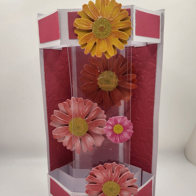 Hexagonal Pop Out Card/Flower Spray